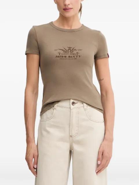 print-detail T-shirt by MISS SIXTY