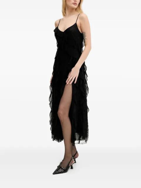 ruffled midi dress by MISS SIXTY