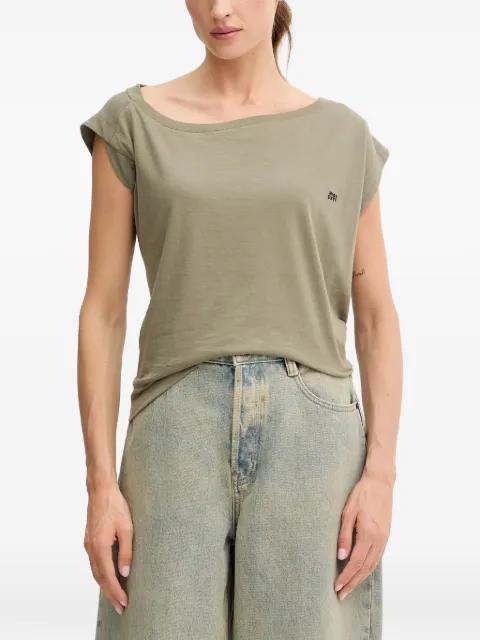 shoulder pad crew neck T-shirt by MISS SIXTY