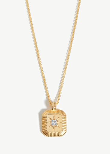 April Birthstone 18kt gold-plated necklace by MISSOMA