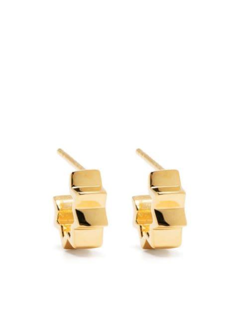 Celestial star gold-plated earrings by MISSOMA
