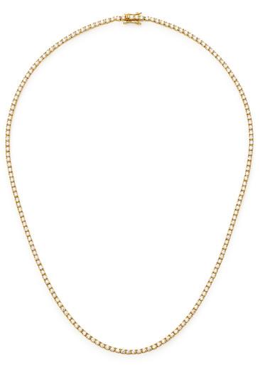 Classic Tennis 18kt gold-plated necklace by MISSOMA