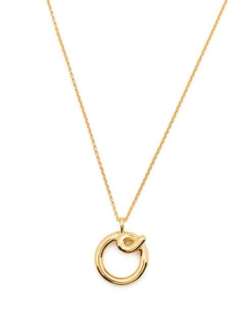 Curly Molten initial pendant necklace by MISSOMA