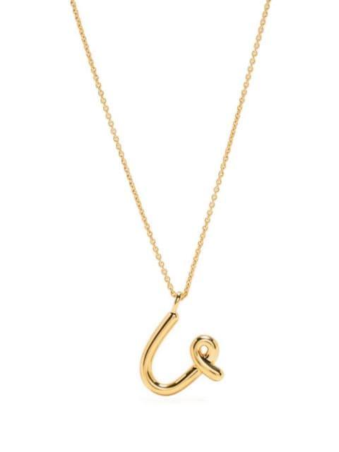 Curly Molten initial pendant necklace by MISSOMA