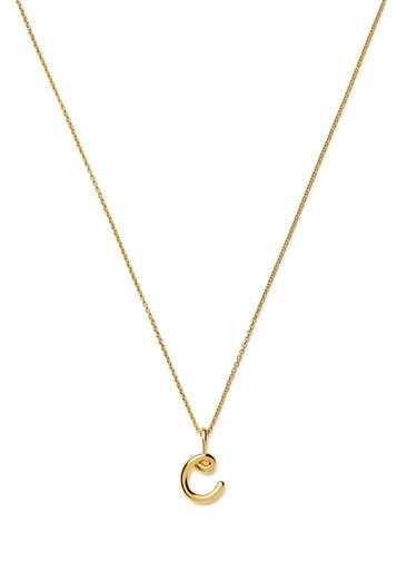 Initial C mini 18kt gold vermeil necklace by MISSOMA