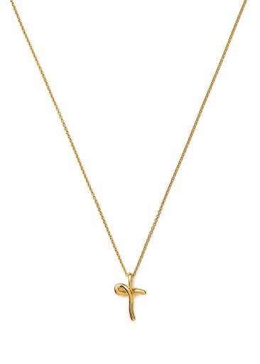 Initial T mini 18kt gold vermeil necklace by MISSOMA