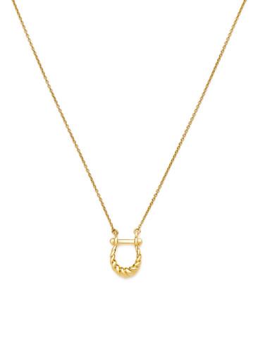 Lunar New Year horseshoe 18k gold vermeil necklace by MISSOMA