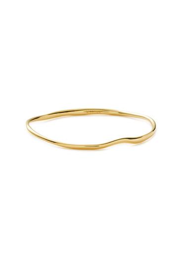 Molten Ripple 18kt gold vermeil bangle by MISSOMA