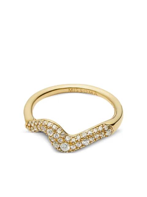 Molten Snow zirconia ring by MISSOMA
