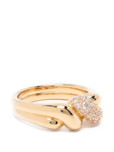Molten double statement ring by MISSOMA