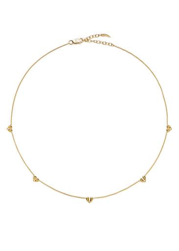 Molten heart 18k gold vermeil choker necklace by MISSOMA