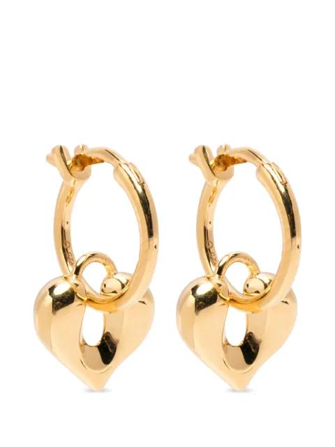 Molten heart-charm earrings by MISSOMA