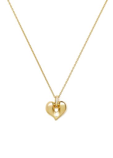 Molten heart gold-plated necklace by MISSOMA