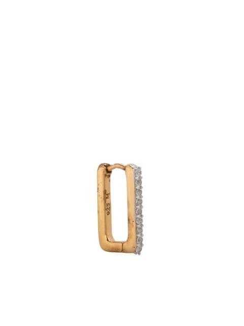 Pave Ovate Huggie earrings by MISSOMA