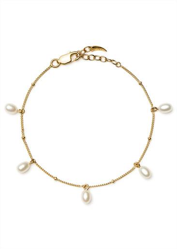 Pearl Baya 18k gold-plated charm bracelet by MISSOMA