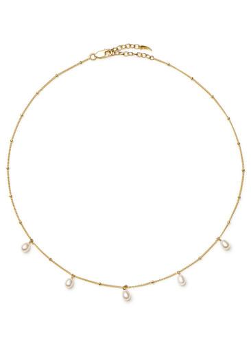 Pearl Baya 18kt gold-plated choker necklace by MISSOMA