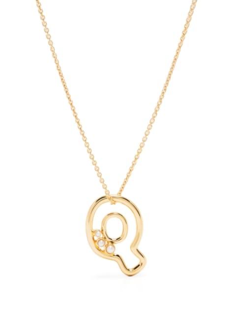 Q-letter pendant chain-link necklace by MISSOMA