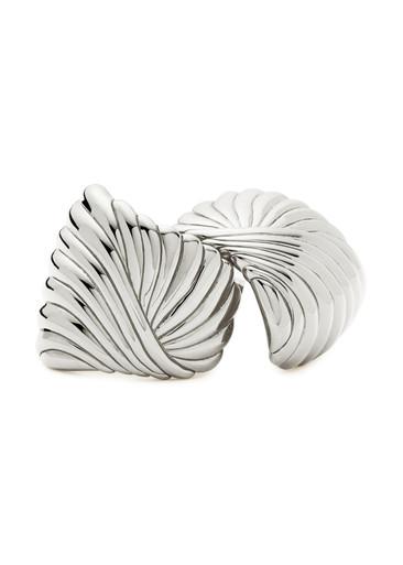 Ripple rhodium-plated stud earrings by MISSOMA