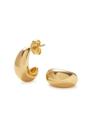 Savi Dome small 18kt gold-plated hoop earrings by MISSOMA