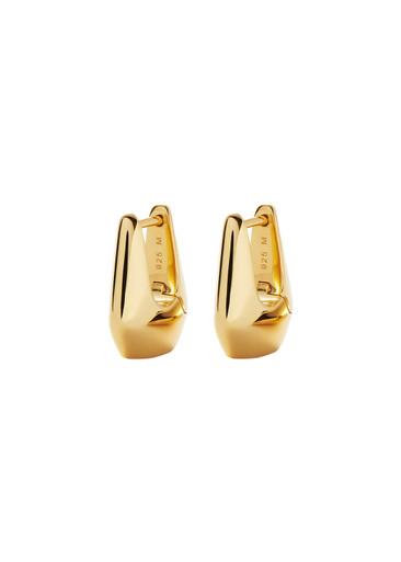 X Lucy Williams 18ct gold vermeil small hoop earrings by MISSOMA