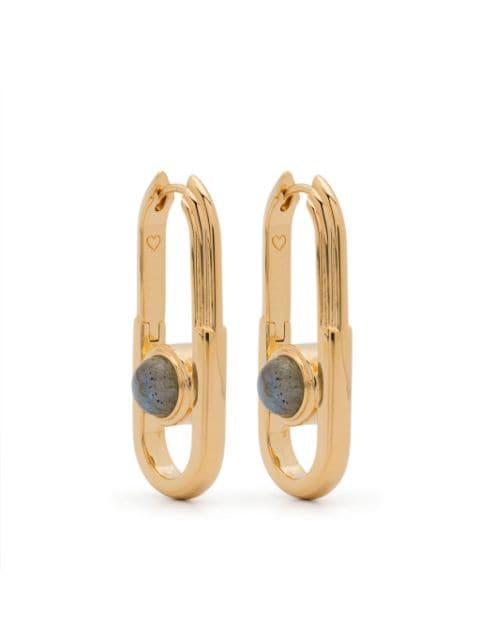 Zenyu Link Gemstone hoops by MISSOMA