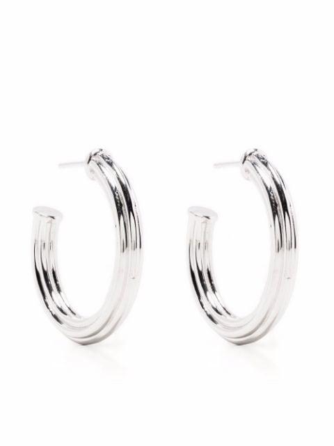 large ridge hoop earrings by MISSOMA
