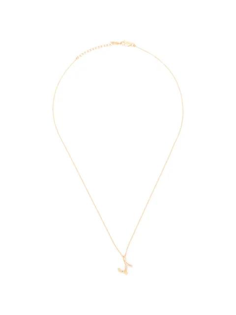 mini Curly Molten initial necklace by MISSOMA