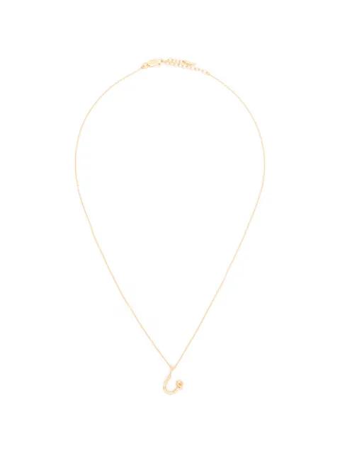 mini Curly Molten initial necklace by MISSOMA