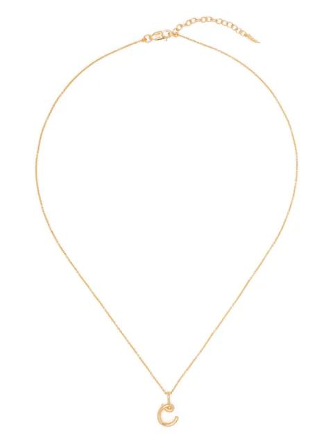 molten initial necklace by MISSOMA