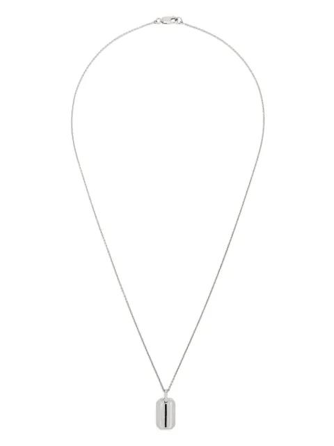 onyx black tag-pendant necklace by MISSOMA