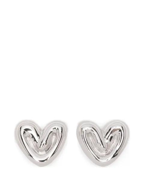 puffy-heart studs earrings by MISSOMA