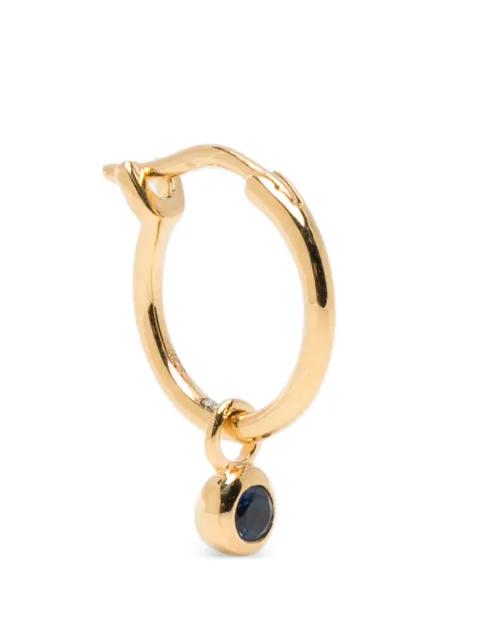 tennis charm hoop earrings by MISSOMA