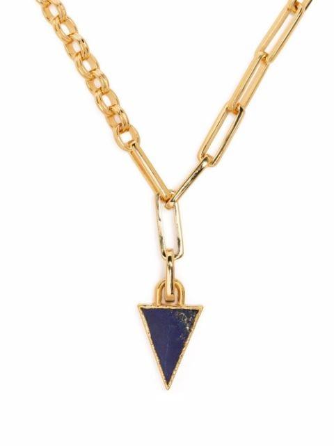 triangle-gemstone chain-link necklace by MISSOMA