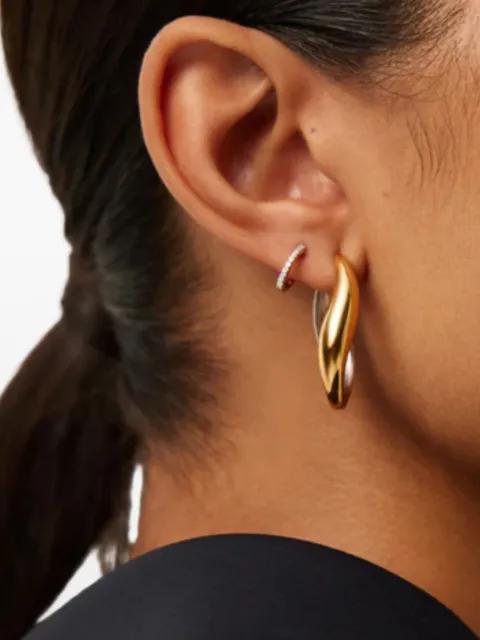 two-tone design hoop earrings by MISSOMA