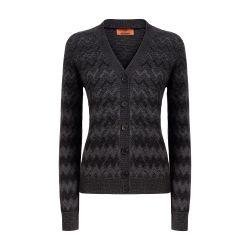 Cashmere V-neck cardigan with zigzags by MISSONI