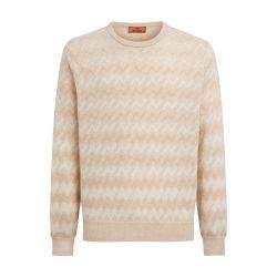 Cashmere crew-neck sweater with zigzags by MISSONI