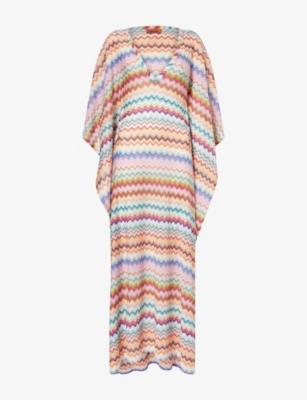 Chevron Knit Kaftan Dress by MISSONI