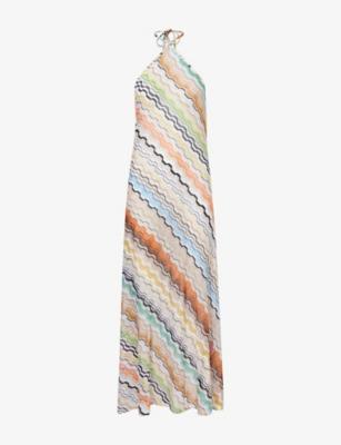 Chevron-Print Knitted Long Cover Up by MISSONI