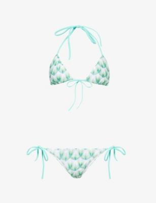 Chevron-Print Raschel Knit Bikini Set by MISSONI
