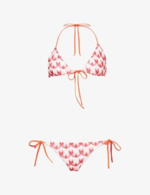 Chevron-Print Raschel Knit Bikini Set by MISSONI