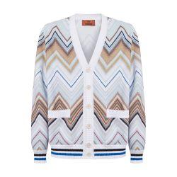 Chevron cotton blend cardigan by MISSONI