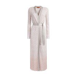 Chevron knit long cardigan with lurex by MISSONI