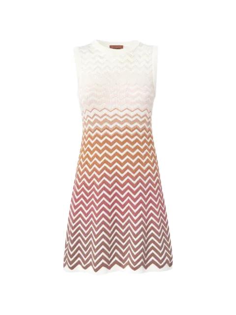 Chevron sleeveless mini dress by MISSONI