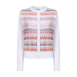 Chevron viscose short cardigan by MISSONI