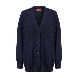 Chevron wool and viscose knit oversized cardigan by MISSONI