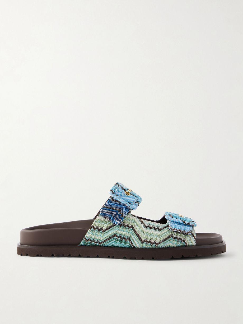 Clea striped woven sandals by MISSONI