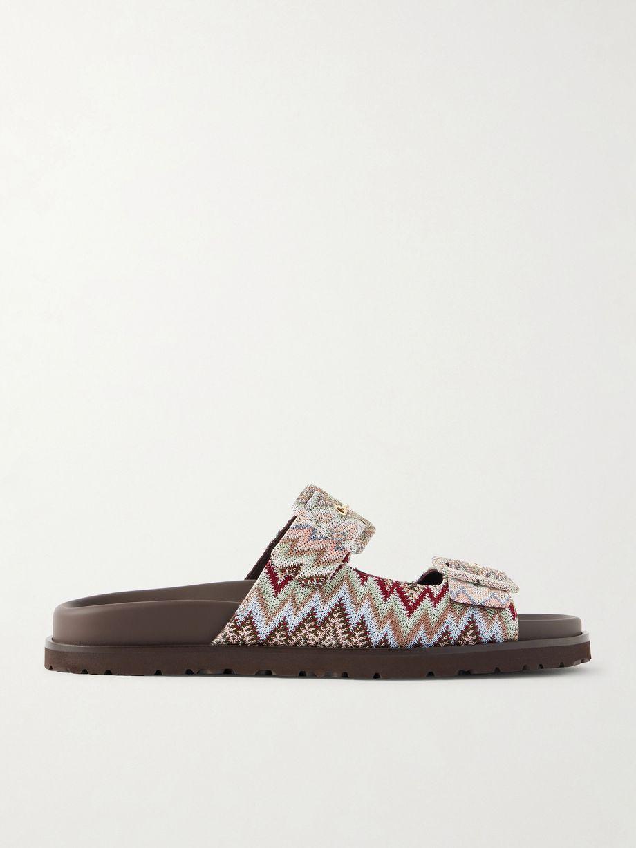 Clea striped woven sandals by MISSONI