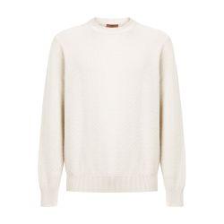 Cotton chevron crew-neck pullover by MISSONI