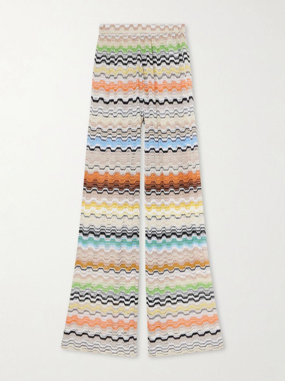 Crochet-knit wide-leg pants by MISSONI