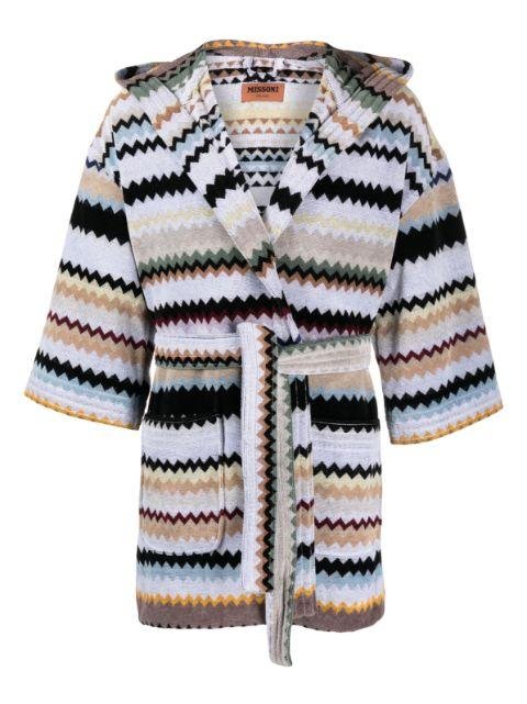 Curt zigzag-pattern bathrobe by MISSONI
